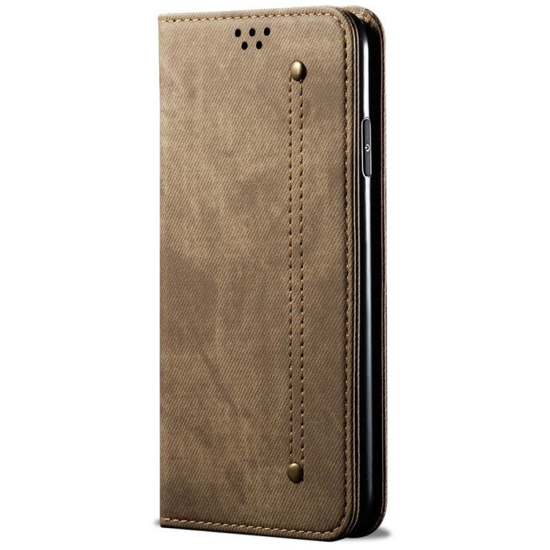 Folio-fodral Samsung Galaxy S25 Ultra 5g Telefonfodral Denimtyg