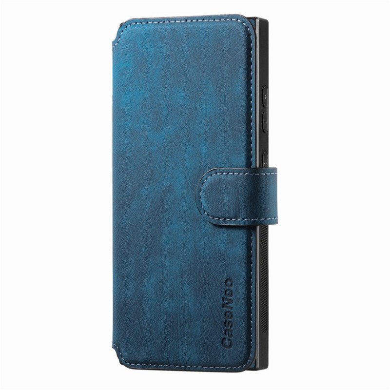 Läderfodral Samsung Galaxy S25 Ultra 5g Telefonfodral Avtagbart Magnetiskt Rfid Caseneo-fodral