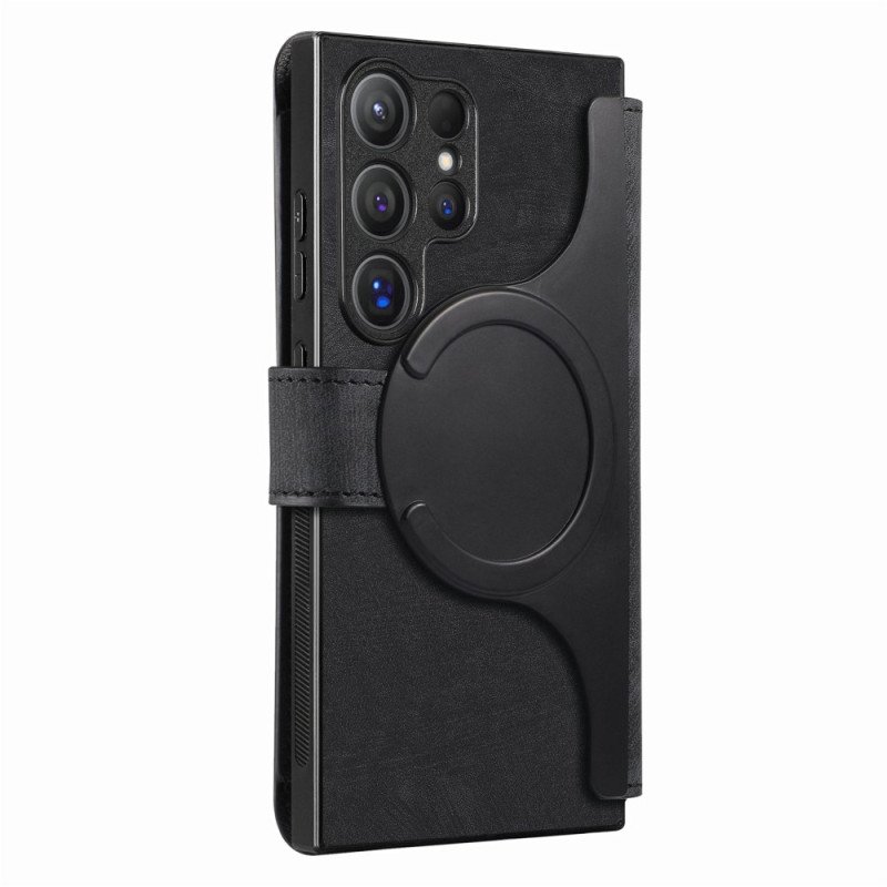 Läderfodral Samsung Galaxy S25 Ultra 5g Telefonfodral Avtagbart Magnetiskt Rfid Caseneo-fodral