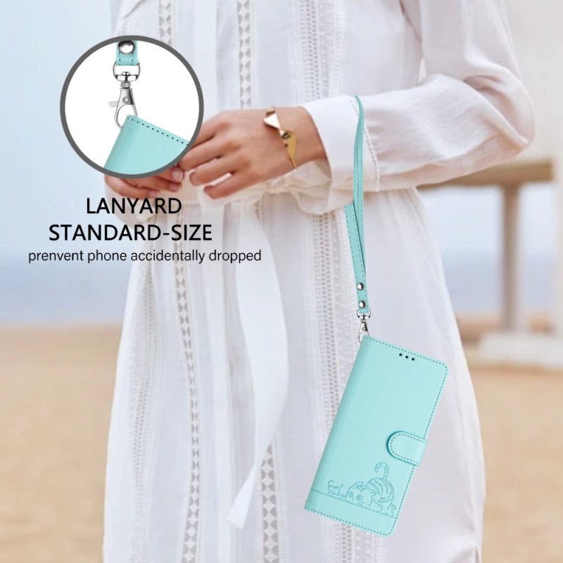 Läderfodral Samsung Galaxy S25 Ultra 5g Telefonfodral Kattmotiv