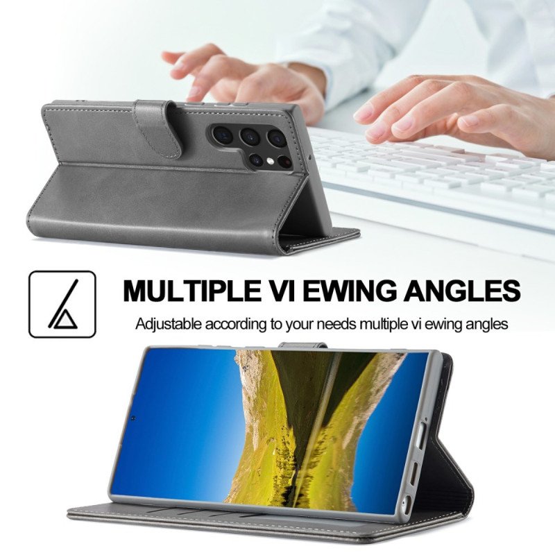 Läderskal Fodral Samsung Galaxy S25 Ultra 5g Lc.imeeke