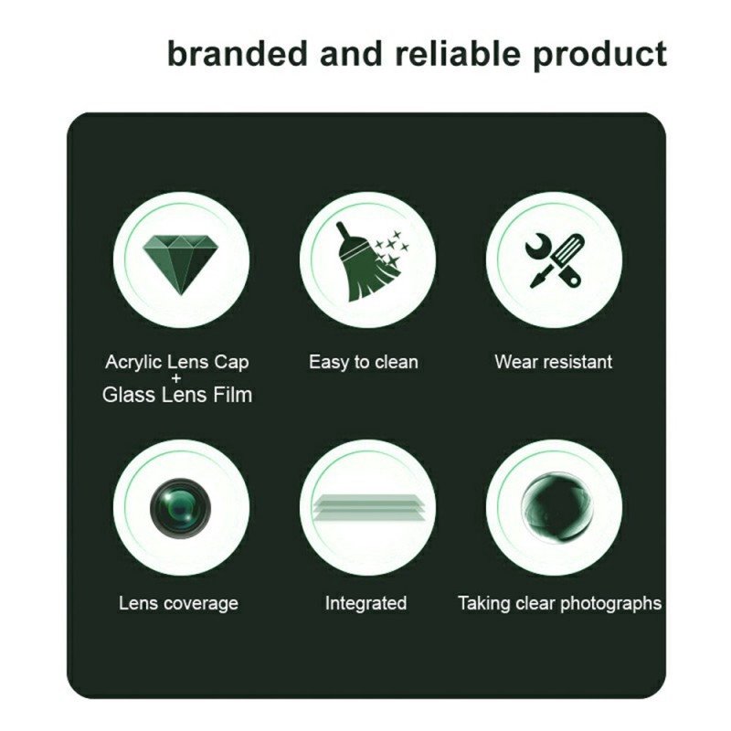 Linsskydd I Härdat Glas För Samsung Galaxy S25 Ultra 5g (svart Version)