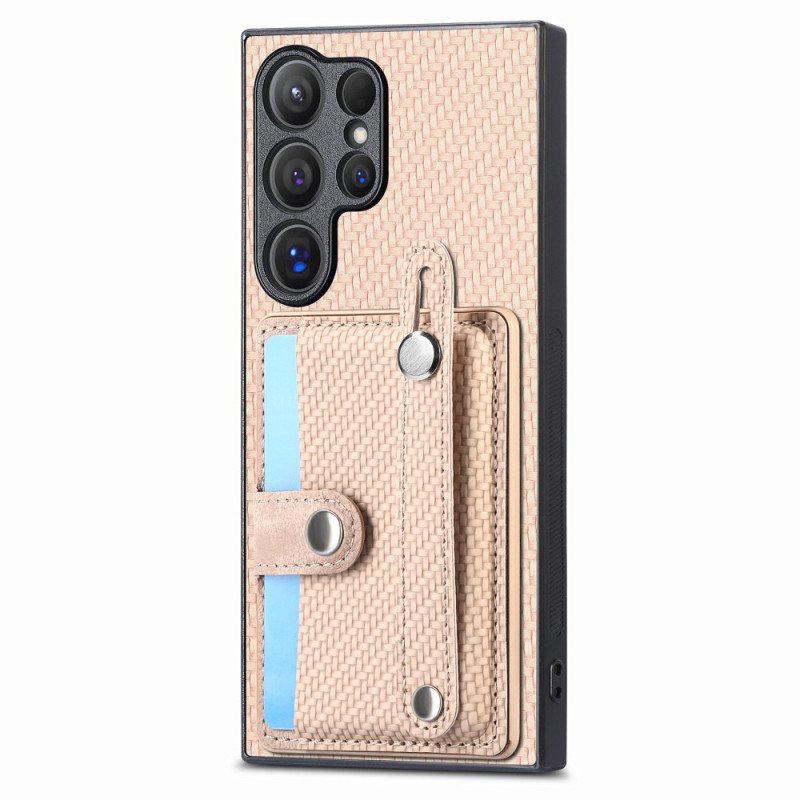 Skal För Samsung Galaxy S25 Ultra 5g Korthållare Och Stativ För Rem