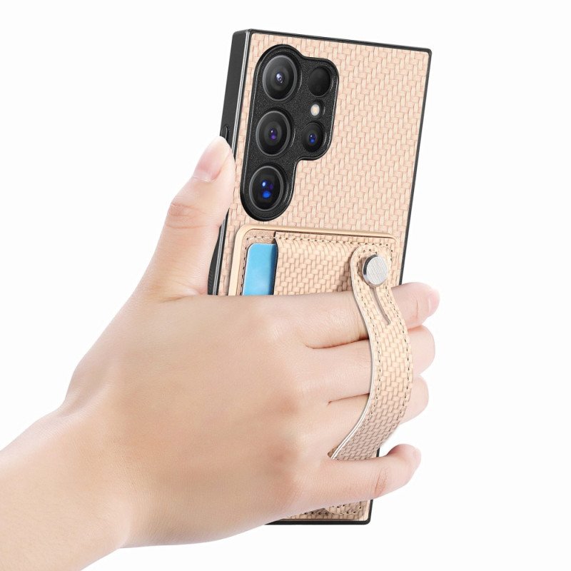 Skal För Samsung Galaxy S25 Ultra 5g Korthållare Och Stativ För Rem