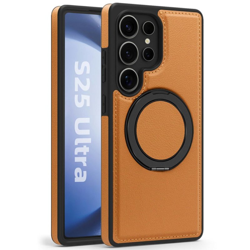 Skal För Samsung Galaxy S25 Ultra 5g Magnetisk Med Roterande Stativ