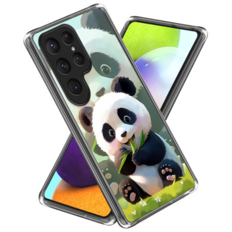 Skal För Samsung Galaxy S25 Ultra 5g Pandamönster