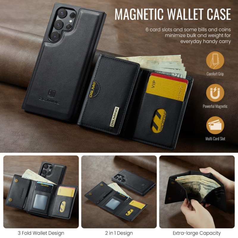 Skal Samsung Galaxy S25 Ultra 5g Avtagbar Magnetisk Plånbok