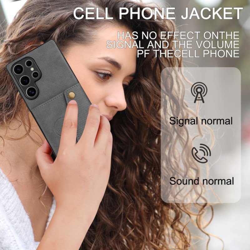 Skal Samsung Galaxy S25 Ultra 5g Korthållare I Retrostil