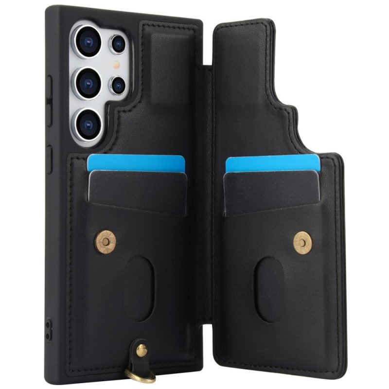 Skal Samsung Galaxy S25 Ultra 5g Korthållare Med Snodd Och Axelrem