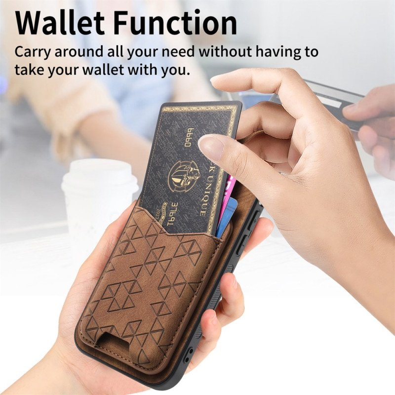 Skal Samsung Galaxy S25 Ultra 5g Korthållare Och Stativ Med Tryckt Mönster