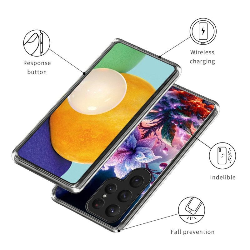 Skal Samsung Galaxy S25 Ultra 5g Lila Blommor