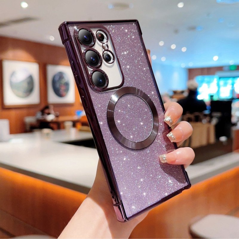 Skal Samsung Galaxy S25 Ultra 5g Magsafe-kompatibel Med Glitter