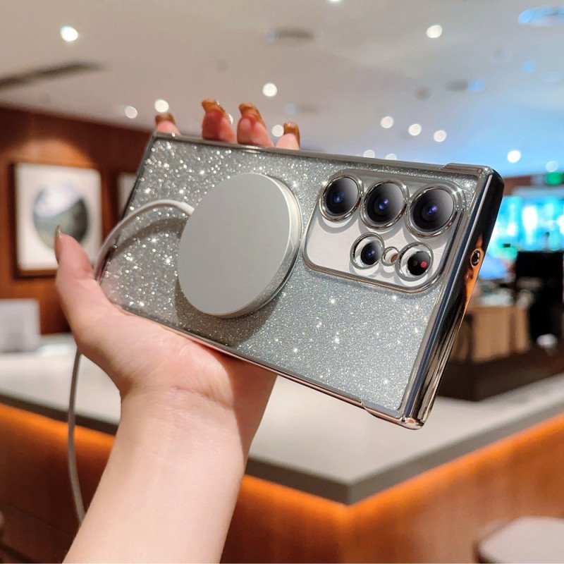 Skal Samsung Galaxy S25 Ultra 5g Magsafe-kompatibel Med Glitter