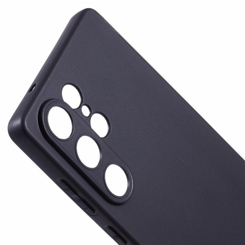 Skal Samsung Galaxy S25 Ultra 5g Matt Silikon Med Skärmskydd I Härdat Glas