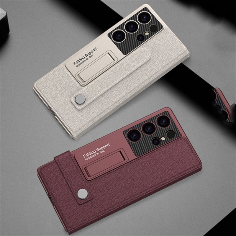 Skal Samsung Galaxy S25 Ultra 5g Med Gkk-korthållare Och Stativ