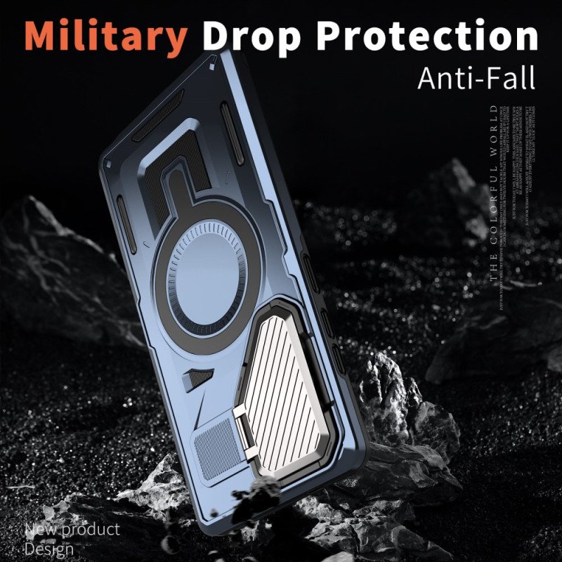 Skal Samsung Galaxy S25 Ultra 5g Metallisk Effekt Med Linsskydd Och Stativ