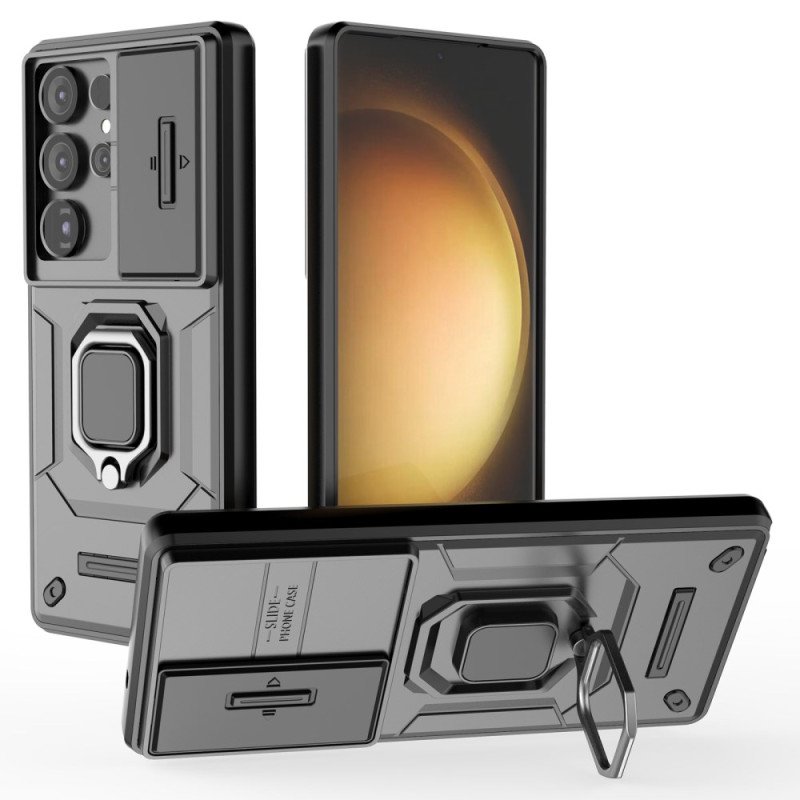 Skal Samsung Galaxy S25 Ultra 5g Slitstark Ring Med Linsskydd