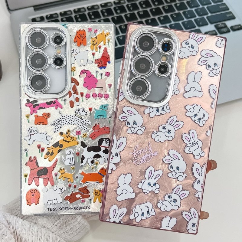 Skal Samsung Galaxy S25 Ultra 5g Telefonfodral Astronaut Med Linsskydd