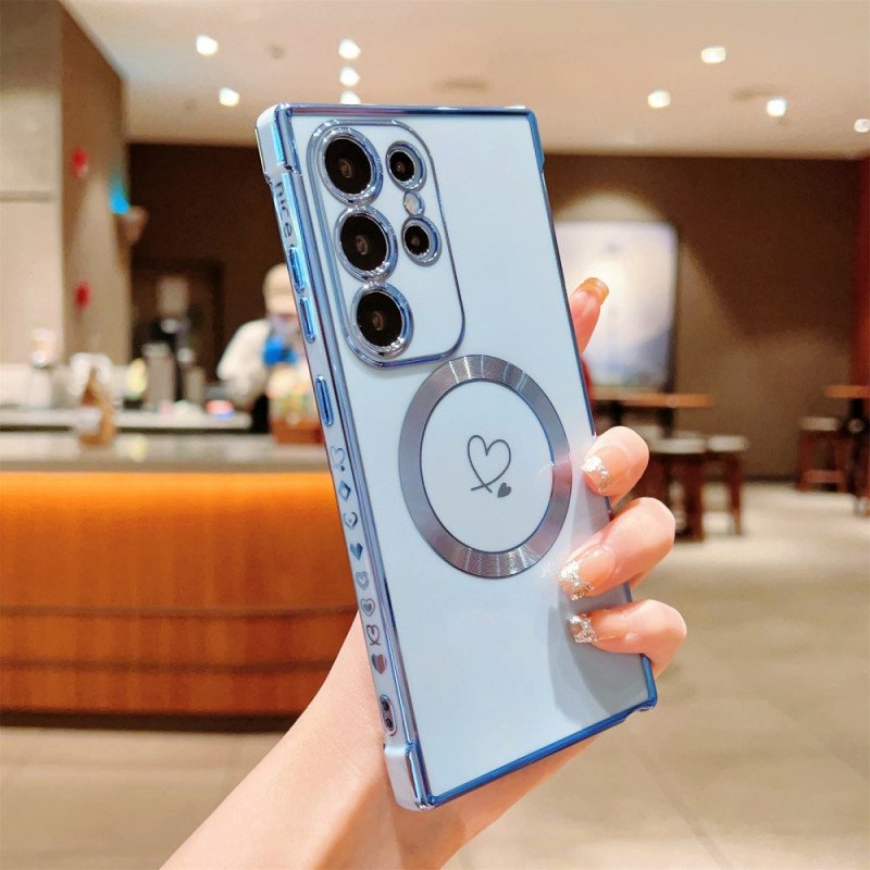 Skal Samsung Galaxy S25 Ultra 5g Telefonfodral Kompatibel Med Tonat Magsafe-material