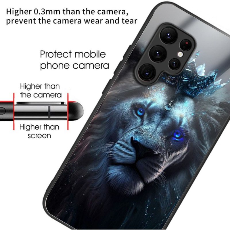 Skal Samsung Galaxy S25 Ultra 5g Telefonfodral Med Krönt Lejon