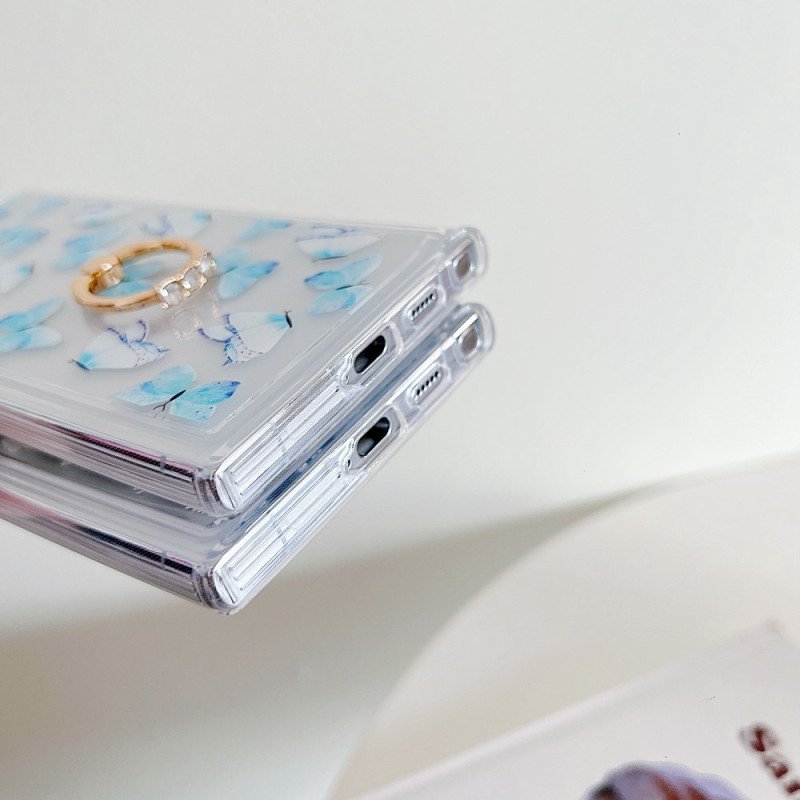 Skal Samsung Galaxy S25 Ultra 5g Telefonfodral Mönstrad Ringhållare