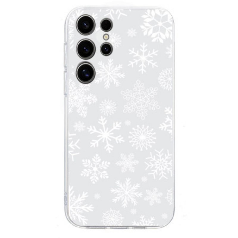 Skal Samsung Galaxy S25 Ultra 5g Telefonfodral Snöflinga