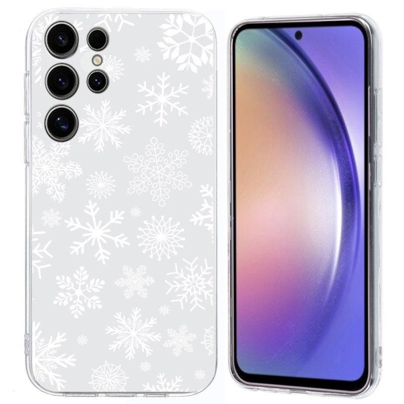 Skal Samsung Galaxy S25 Ultra 5g Telefonfodral Snöflinga