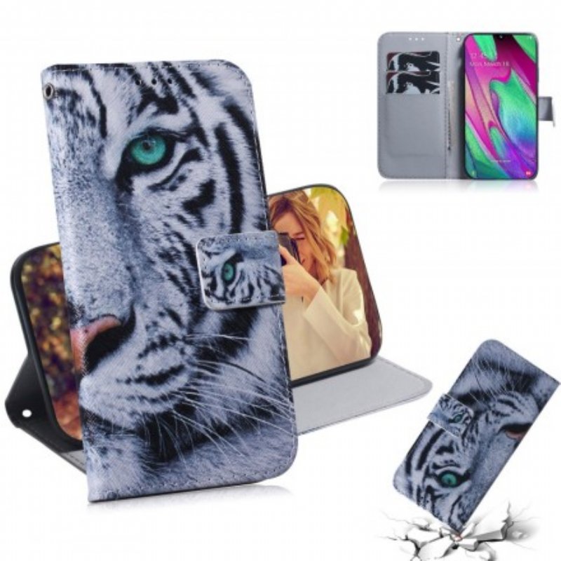 Fodral Samsung Galaxy A40 Tiger Face