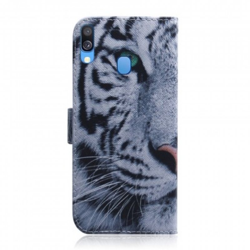 Fodral Samsung Galaxy A40 Tiger Face