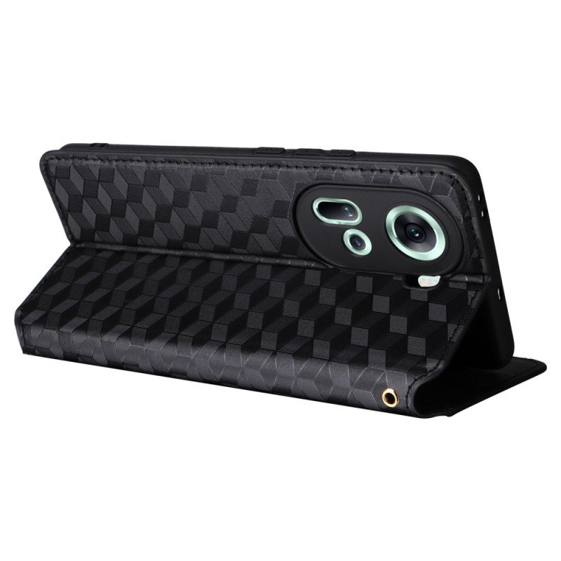 Folio-fodral Oppo Reno 11 5g 3d-diamanter