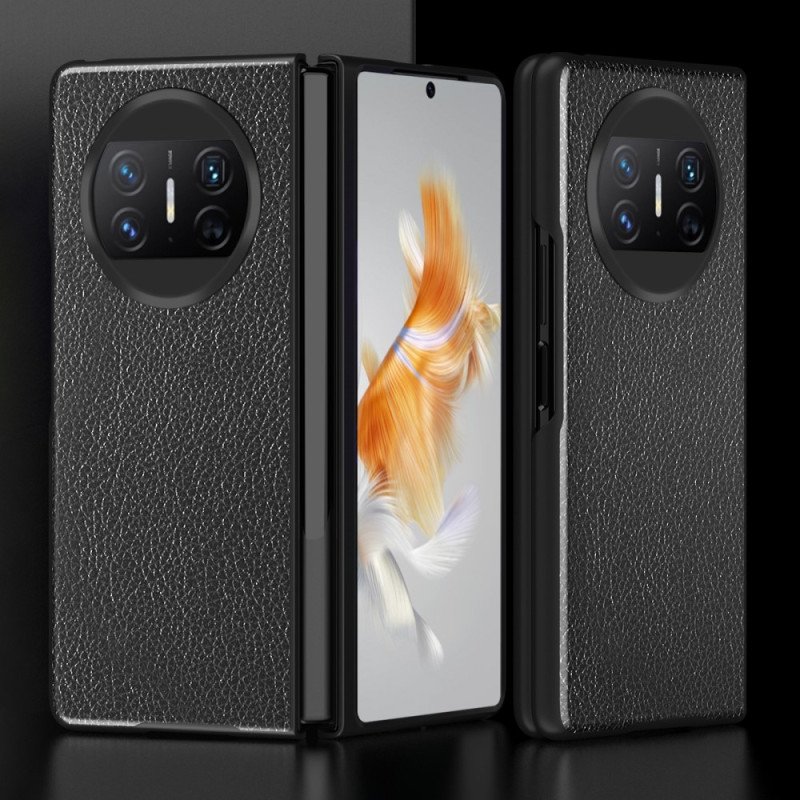 Skal Huawei Mate X3 Litchiläder