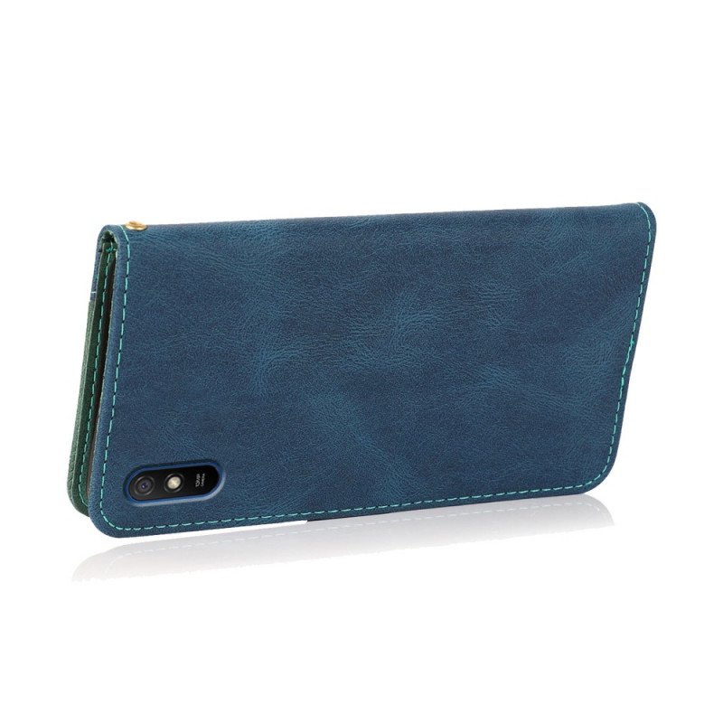 Fodral Xiaomi Redmi 9A Tvåfärgad Triangel Konstläder
