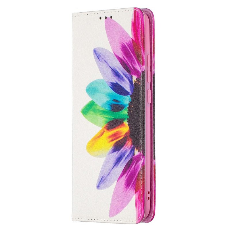 Folio-fodral Xiaomi Redmi 9A Läderfodral Akvarell Blomma