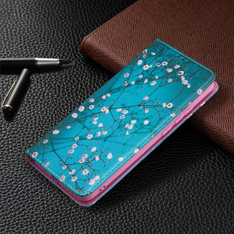 Folio-fodral Xiaomi Redmi 9A Läderfodral Blommande Grenar