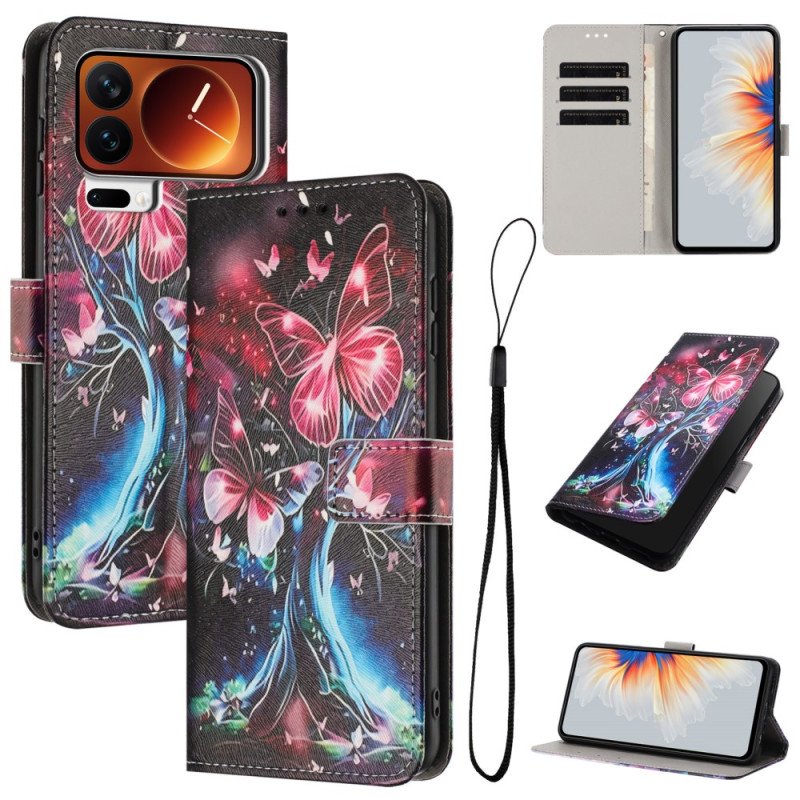 Fodral Xiaomi 17 Pro Fjärilsträd