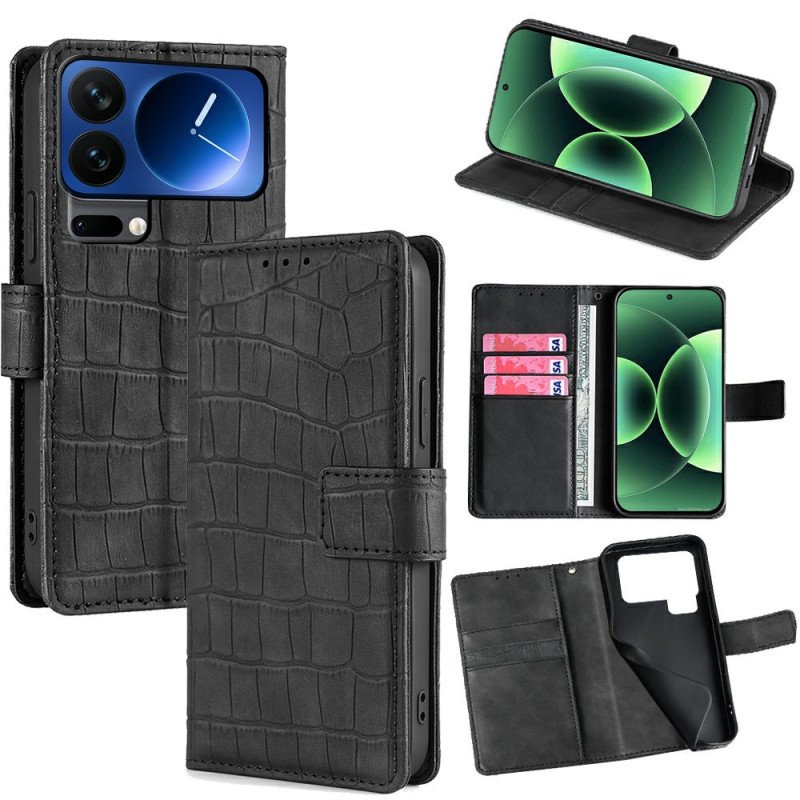 Fodral Xiaomi 17 Pro Krokodilstruktur