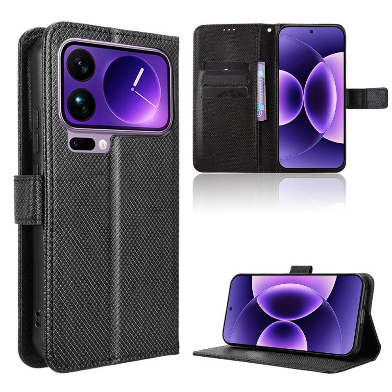 Fodral Xiaomi 17 Pro Texturerat Konstläder