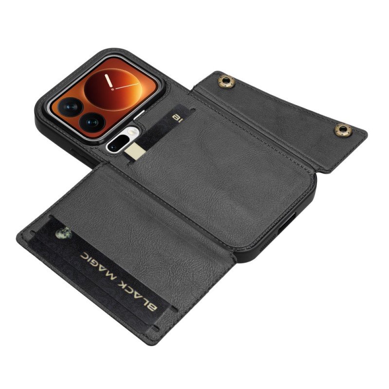 Läderfodral Xiaomi 17 Pro Telefonfodral Korthållare Och Stativ