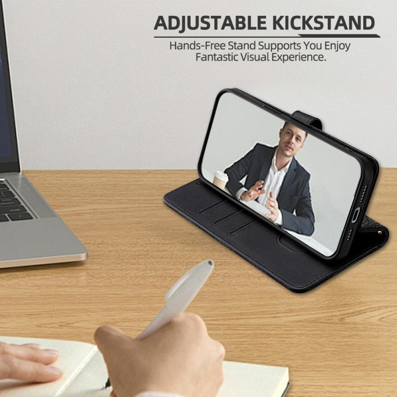 Läderfodral Xiaomi 17 Pro Telefonfodral Metallspänne