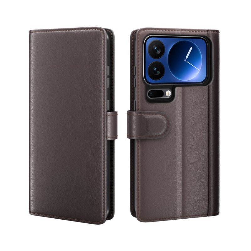 Läderskal Fodral Xiaomi 17 Pro Äkta Läder