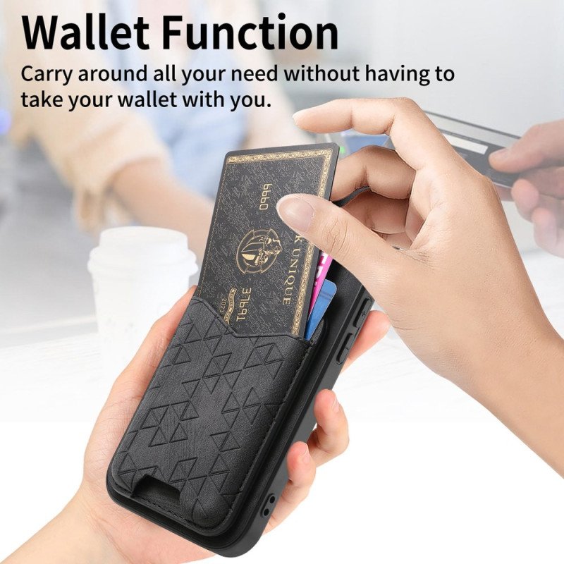 Skal För Xiaomi 17 Pro Korthållare Och Stativ Med Graverad Design