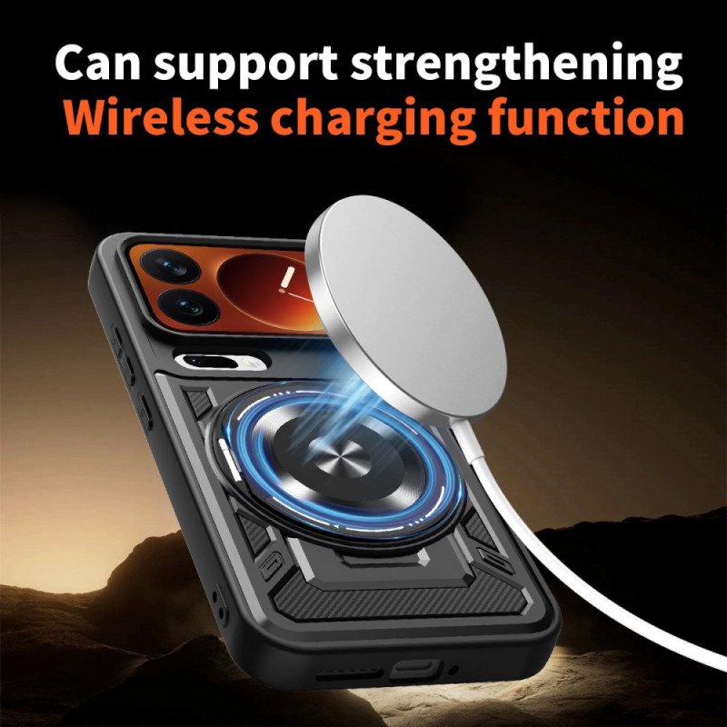 Skal För Xiaomi 17 Pro Magnetstängning Med Roterande Stöd