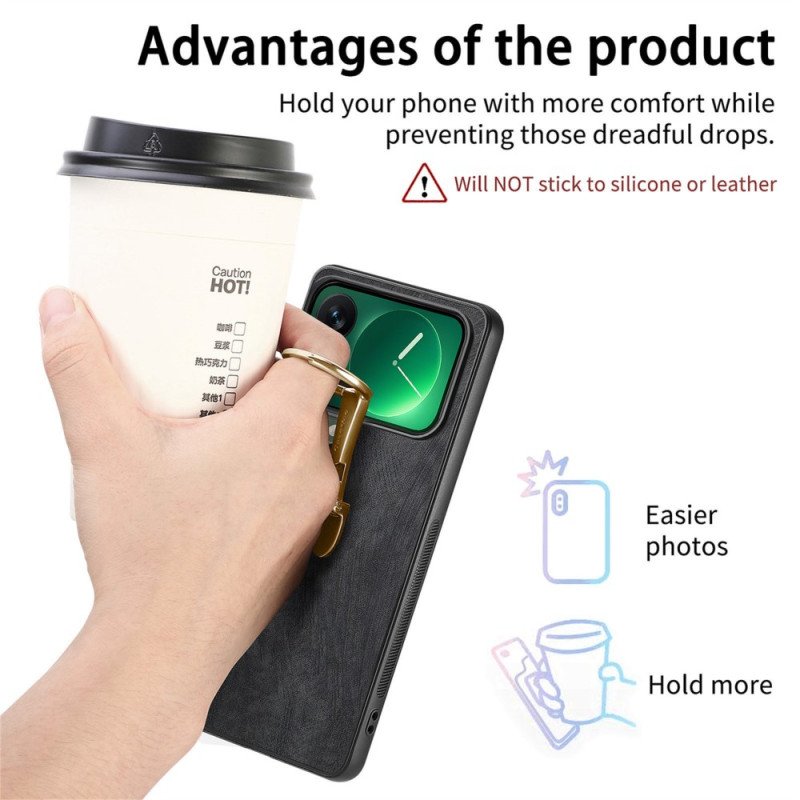 Skal För Xiaomi 17 Pro Stativ Hopfällbart Och Med Retrostruktur Caseneo