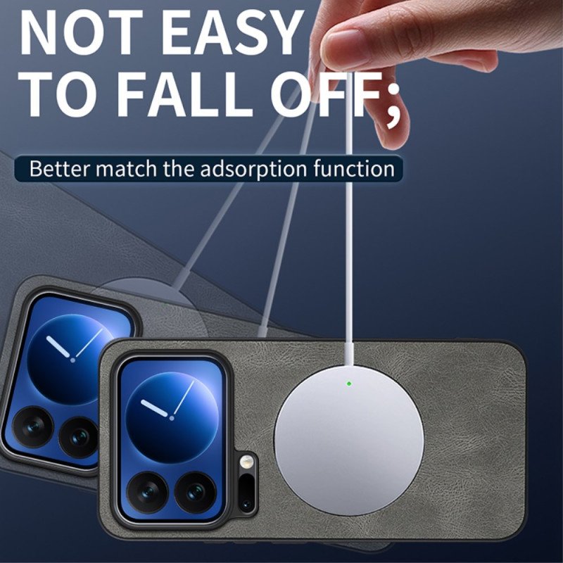 Skal Xiaomi 17 Pro Magsafe Lädereffekt