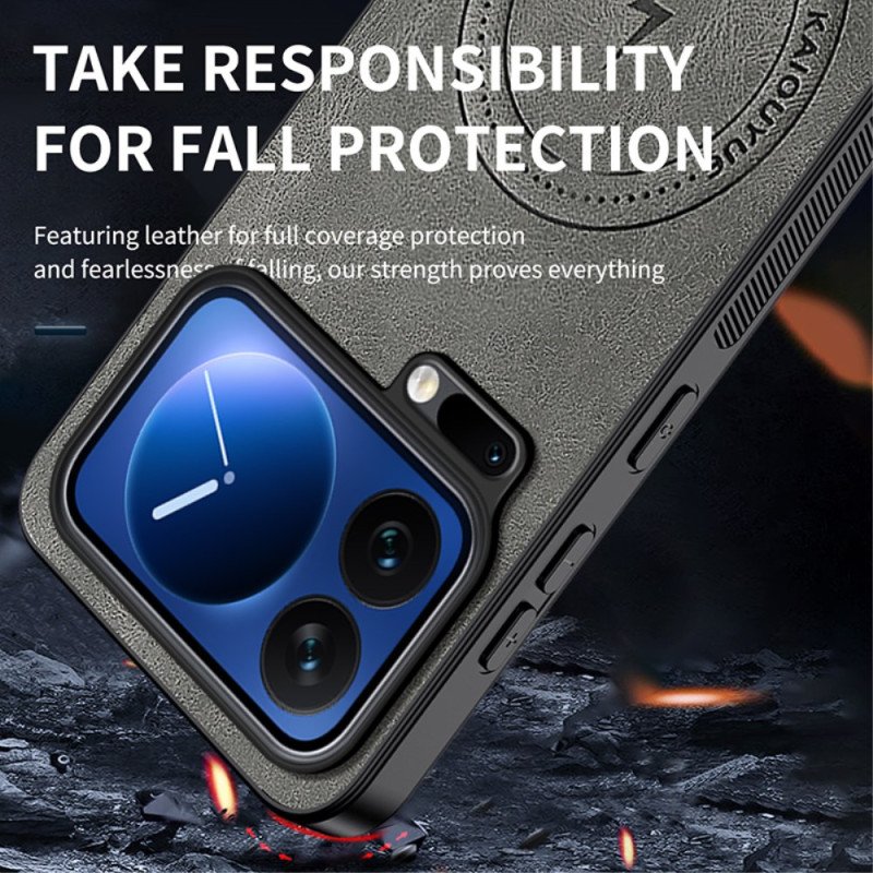 Skal Xiaomi 17 Pro Magsafe Lädereffekt
