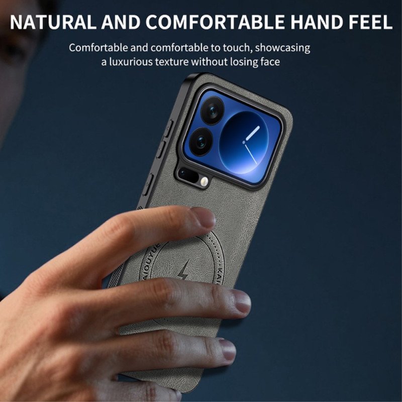 Skal Xiaomi 17 Pro Magsafe Lädereffekt