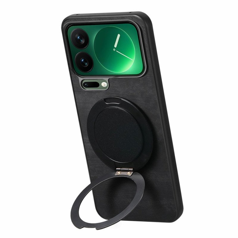 Skal Xiaomi 17 Pro Roterande Stativ Och Retroläderstruktur