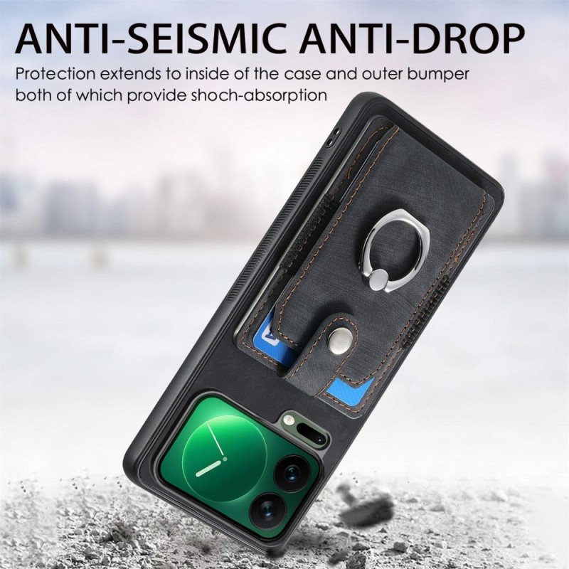 Skal Xiaomi 17 Pro Stativ Och Korthållare I Läderimitation