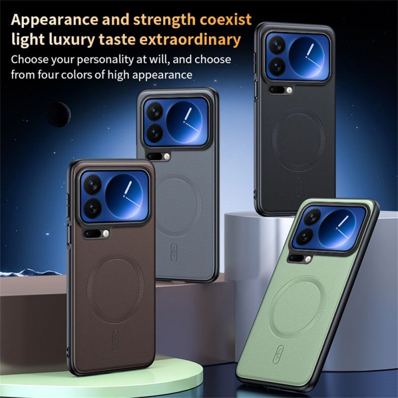 Skal Xiaomi 17 Pro Telefonfodral Magnetiskt Fodral I Konstläder