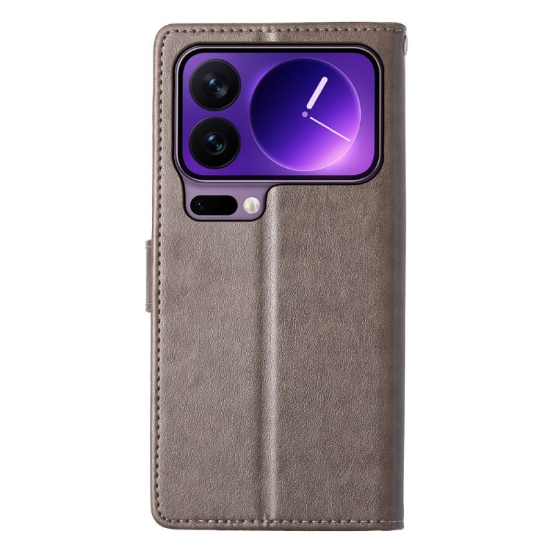 Skyddsfodral Xiaomi 17 Pro Blommigt Fjärilsmönster